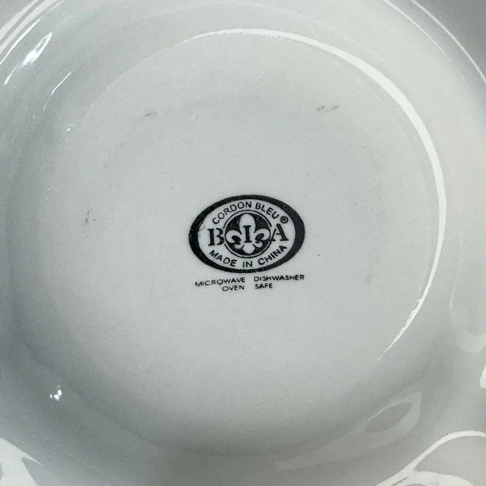 BIA Cordon Bleu White Smooth 3-Part Serving Tray Dish 9 1/4” Discontinued
